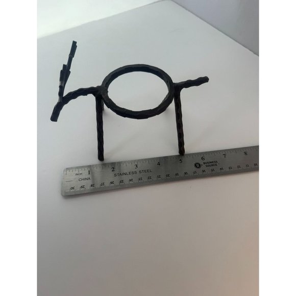 Votive Candle Holder Deer Rustic Twisted Iron - Picture 6 of 6